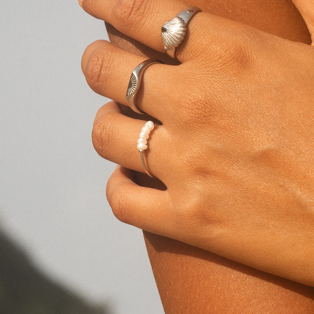 Stahlberg Noemi Pearl Ring